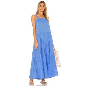 9Seed Sayulita Tier Maxi‎ Dress in Moroccan Blue  size M/L
